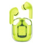 Ultrapods TWS Wireless Earbuds, Transparent Charging Case and LED Digital Display, Bluetooth Earphones with ENC Noise Cancelling, Touch Control