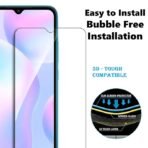 Tempered Glass Screen Guard Compatible for Redmi A2 I A2+ I A2 Plus I Poco C50 I 11 Prime I A1 I 10A I 9A Sport I 9 Activ I 9A I 9 I 9i, Oppo A31 Full Screen Coverage (Except Edges) - Image 3