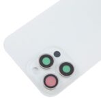 Compatible for i-Phone 15 Pro Back Glass Panel with Camera Lens -White - Image 3