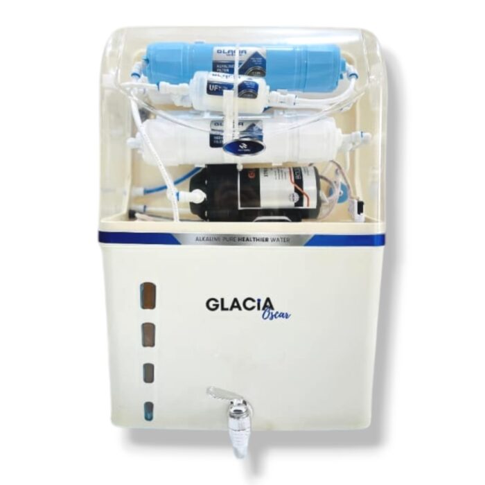 Aqua Glacia Oscar RO+UV+UF+TDS+Zn-Cu-Alkaline Water Purifier 12L/15L