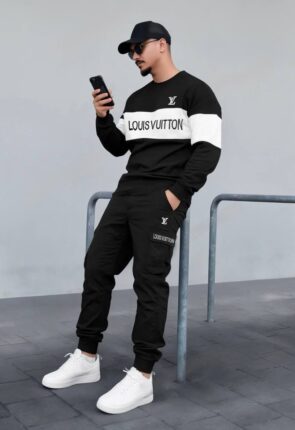Louis Vuitton Men's Hoodie and Track Pants Set
