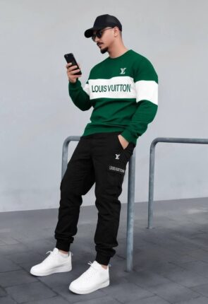 Louis Vuitton Men's Hoodie and Track Pants Set