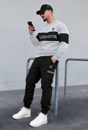 Louis Vuitton Men's Hoodie and Track Pants Set