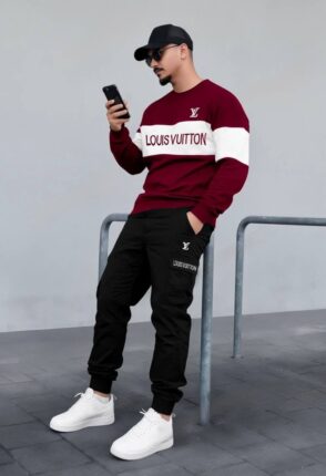 Louis Vuitton Men's Hoodie and Track Pants Set