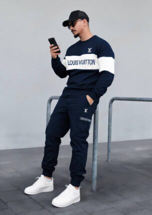 Louis Vuitton Men's Hoodie and Track Pants Set