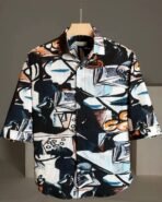 Shirt Modern Printed 3/4 Sleeve