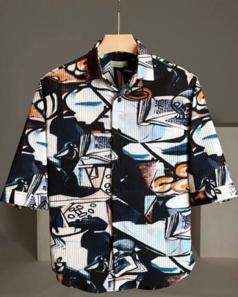Shirt Modern Printed 3/4 Sleeve
