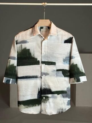 Shirt Modern Printed 3/4 Sleeve
