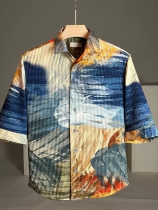 Shirt Modern Printed 3/4 Sleeve