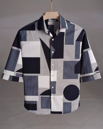 Shirt Modern Printed 3/4 Sleeve