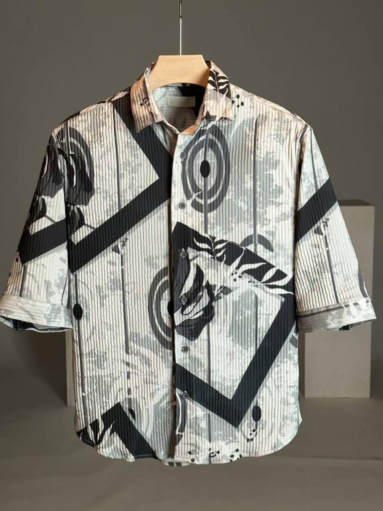 Shirt Modern Printed 3/4 Sleeve