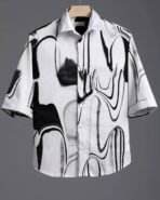 Shirt Modern Printed 3/4 Sleeve