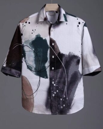 Shirt Modern Printed 3/4 Sleeve