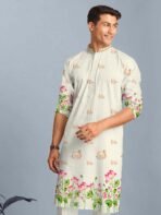 Silk Digital Printed Kurta