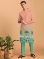 Silk Digital Printed Kurta