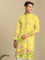 Silk Digital Printed Kurta