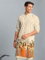 Silk Digital Printed Kurta