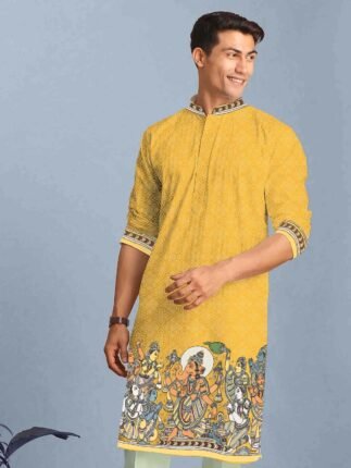 Silk Digital Printed Kurta