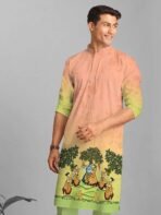 Silk Digital Printed Kurta