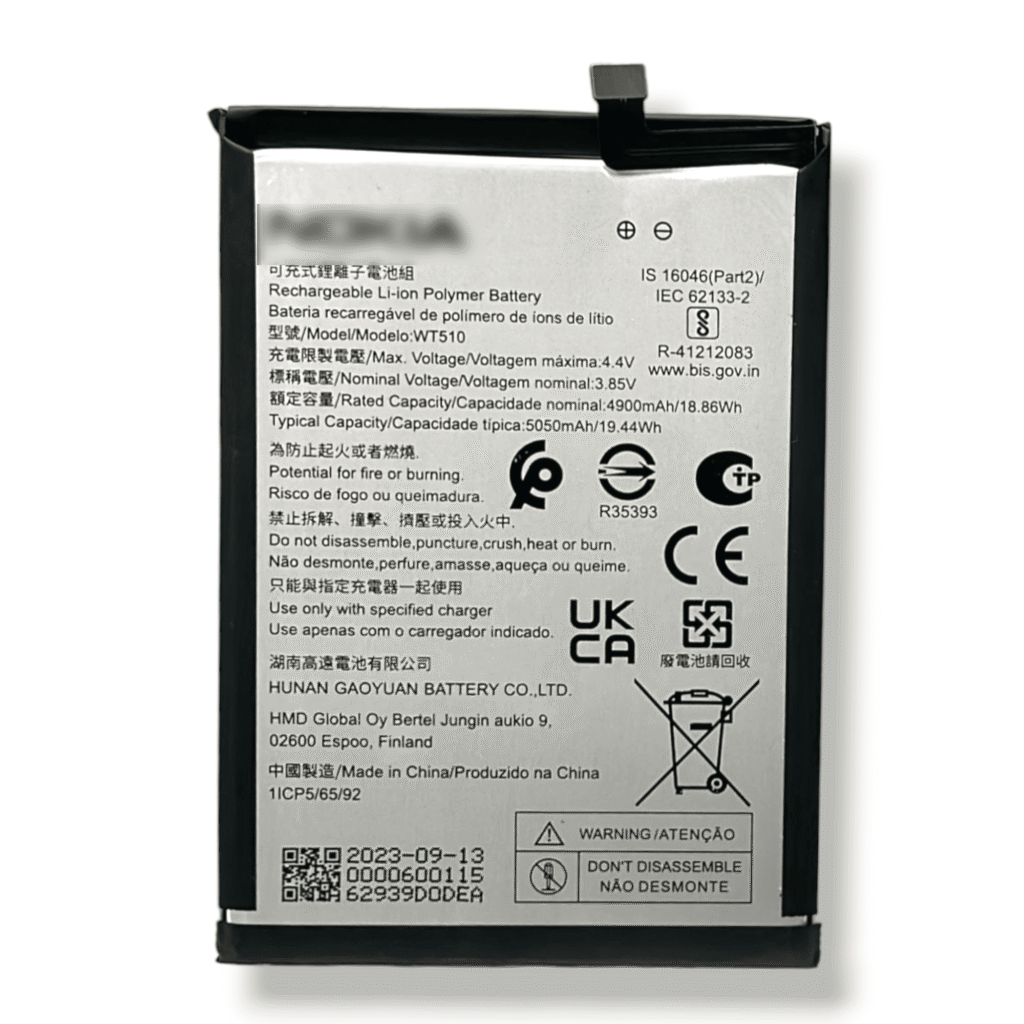 WT510 Battery for Nokia C21 Plus I C31 – 5050mAh