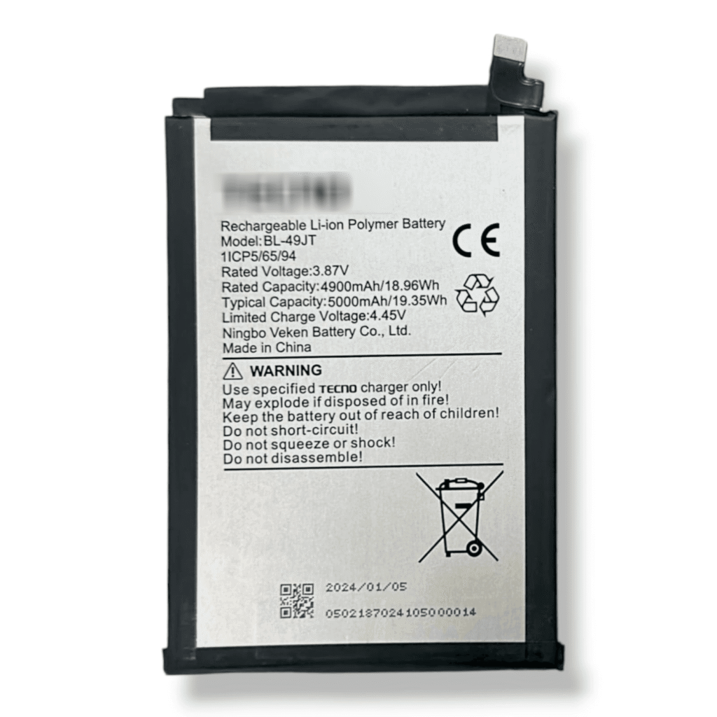 BL-49JT Battery For Spark 8 Pro I Camon 17 Pro I Camon 18P – 5000mAh