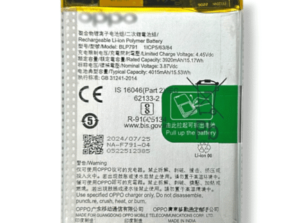 BLP791 Battery For Oppo Reno Reno 4 4G – 4015mAh