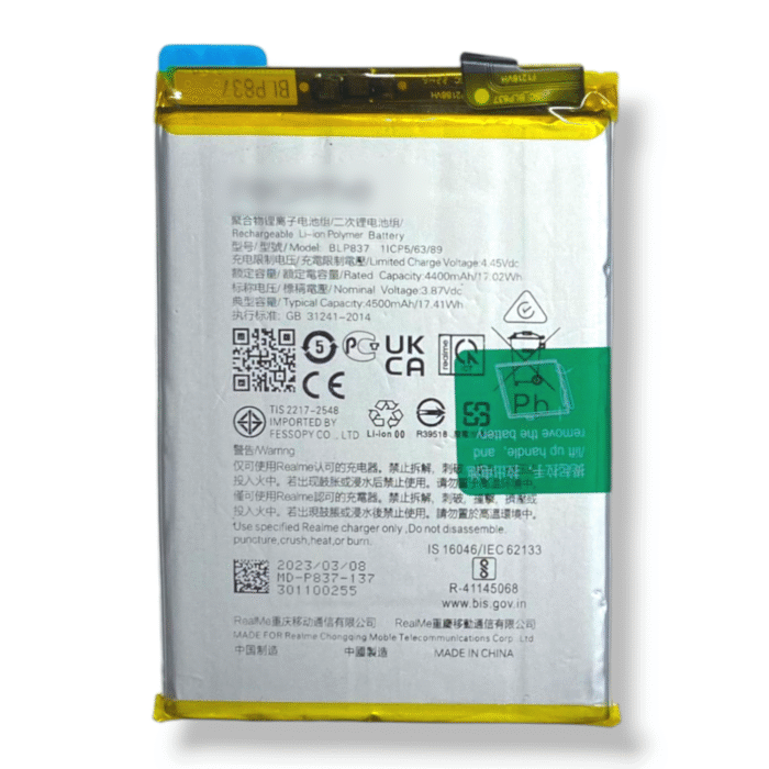 BLP837 Battery for Realme 8 Pro – 5000mAh