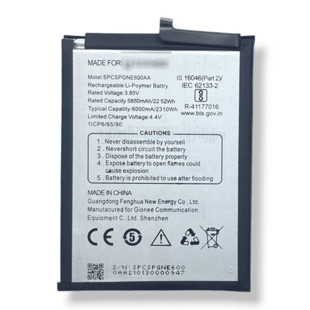 SPCSPGNE600AA Battery for Gionee max pro – 6000mAh