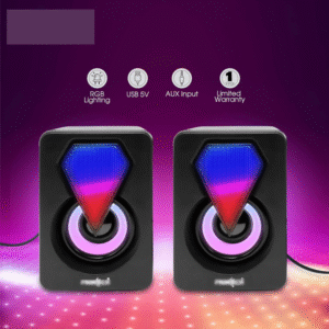 2.0 USB Powered Multimedia Speakers with RGB Lights