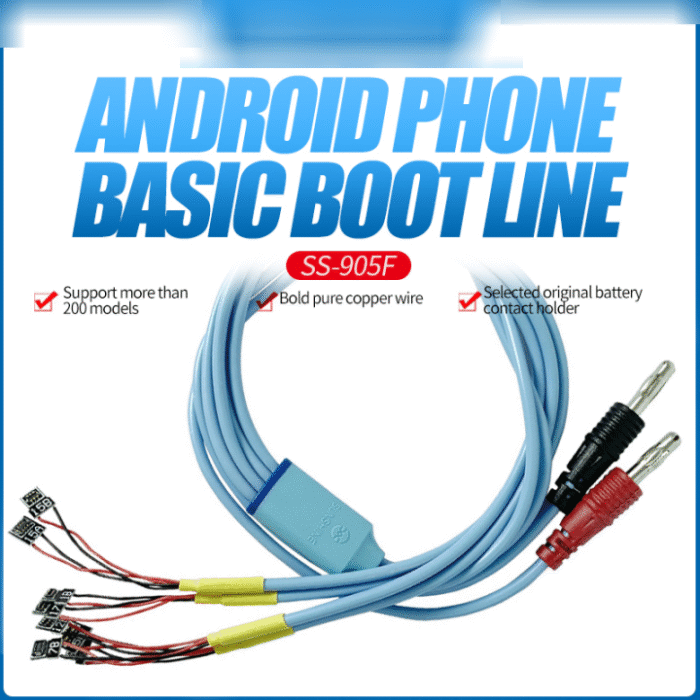 SS-905F Basic Boot Line Power Cable for Android Phones