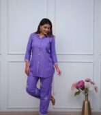 Stylish Embroidered Heavy Rayon Co-Ord Set