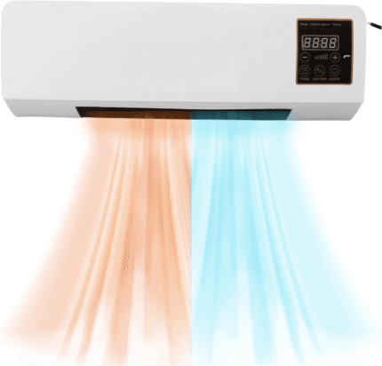 Mini Wall Mounted Air Conditioner (Heat Fan) | Portable AC Fan with Digital Display | Compact Cooling & Heating for Home, Office, Dorm