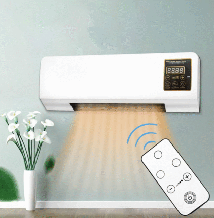 Mini Wall Mounted Air Conditioner (Heat Fan) | Portable AC Fan with Digital Display | Compact Cooling & Heating for Home, Office, Dorm