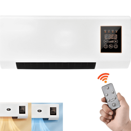 Mini Wall Mounted Air Conditioner (Heat Fan) | Portable AC Fan with Digital Display | Compact Cooling & Heating for Home, Office, Dorm