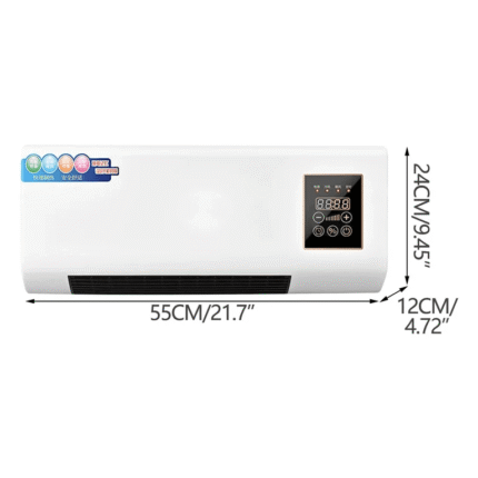 Mini Wall Mounted Air Conditioner (Heat Fan) | Portable AC Fan with Digital Display | Compact Cooling & Heating for Home, Office, Dorm