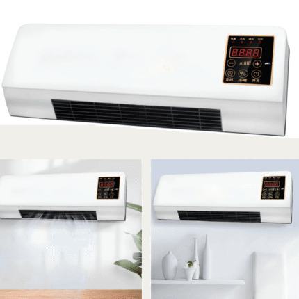 Mini Wall Mounted Air Conditioner (Heat Fan) | Portable AC Fan with Digital Display | Compact Cooling & Heating for Home, Office, Dorm