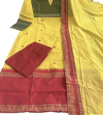 Kanchi cotton suit set, jacquard weaving cotton dress, ethnic suit for women, hand zari work suit, south Indian traditional wear, cotton top pant dupatta set, Kanchi design suit, cultural print salwar set, festive Indian wear for women
