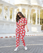 Kurta Pant Set for Women – Elegant V-Neck Design