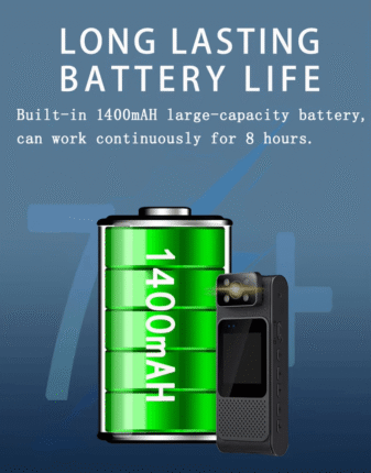 L18 WiFi 2K Wearable Clip Camera – Portable Body Cam with Night Vision & Motion Detection