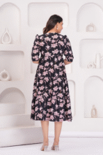 Middi Dress, office wear, regular wear, stylish outfit, versatile dress, comfortable dress, flattering fit, casual and formal dress, elegant dress, modern design, wardrobe staple.