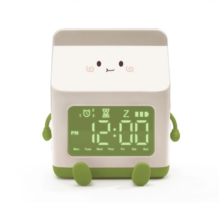 Milk Box Digital Alarm Clock