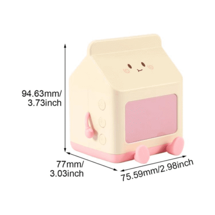 Milk Box Digital Alarm Clock