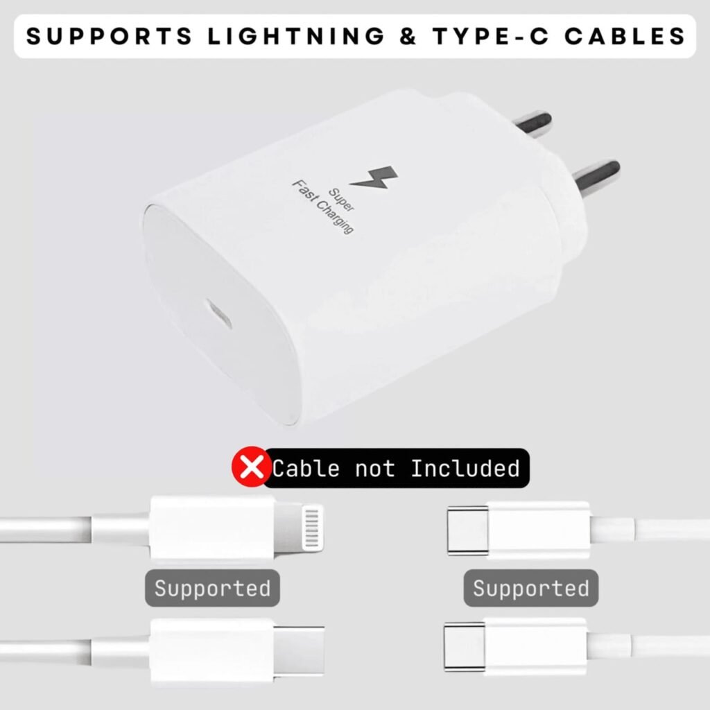 Samsung 25W PD 3.1A Wall Charger for Mobile (White)