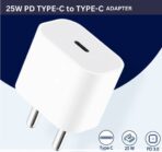 25W PD 3A Wall Charger for Mobile (White) – Type-C Rapid Charger for Nothing Phone 1 & Nothing Phone 2
