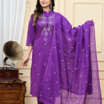 pure cotton suit set, embroidered cotton suit, cotton pant with dupatta set, malmal dupatta suit, festive wear cotton suit, everyday ethnic wear, breathable cotton kurta set, super dye embroidery suit, stylish women's ethnic set, soft cotton suit for women