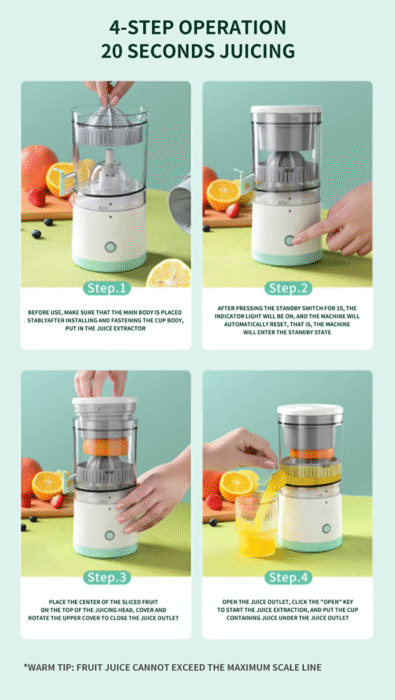 SB Fruit Juicer Machine – Portable Rechargeable Blender
