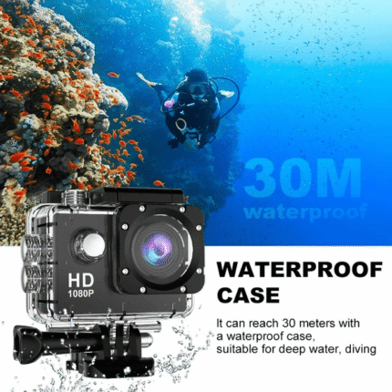 Waterproof 1080P Auto Tracking Sports Camera with Accessories