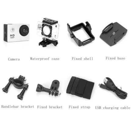 Waterproof 1080P Auto Tracking Sports Camera with Accessories