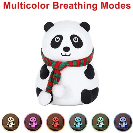 children’s night light gift, panda nursery decor, portable kids sleep lamp, bedtime lighting for babies, cute lamp for toddlers