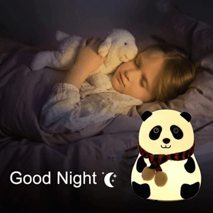 children’s night light gift, panda nursery decor, portable kids sleep lamp, bedtime lighting for babies, cute lamp for toddlers